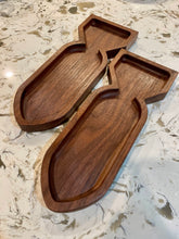 Load image into Gallery viewer, Bomb Shaped Walnut Serving Dish - 1.1 Woodworks
