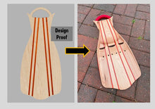 Load image into Gallery viewer, Wooden Jet Fin - Maple - 1.1 Woodworks