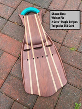 Load image into Gallery viewer, Wooden Jet Fin - Walnut - 1.1 Woodworks