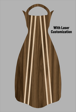 Load image into Gallery viewer, Wooden Jet Fin - Walnut - 1.1 Woodworks