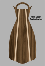 Load image into Gallery viewer, Wooden Jet Fin - Walnut - 1.1 Woodworks