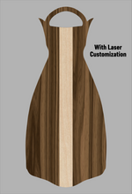 Load image into Gallery viewer, Wooden Jet Fin - Walnut - 1.1 Woodworks