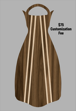 Load image into Gallery viewer, Wooden Jet Fin - Walnut - 1.1 Woodworks