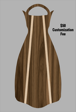 Load image into Gallery viewer, Wooden Jet Fin - Walnut - 1.1 Woodworks