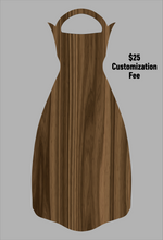 Load image into Gallery viewer, Wooden Jet Fin - Walnut - 1.1 Woodworks