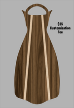 Load image into Gallery viewer, Wooden Jet Fin - Walnut - 1.1 Woodworks