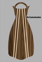 Load image into Gallery viewer, Wooden Jet Fin - Walnut - 1.1 Woodworks