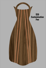 Load image into Gallery viewer, Wooden Jet Fin - Walnut - 1.1 Woodworks