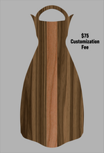 Load image into Gallery viewer, Wooden Jet Fin - Walnut - 1.1 Woodworks