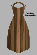 Load image into Gallery viewer, Wooden Jet Fin - Walnut - 1.1 Woodworks