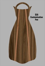 Load image into Gallery viewer, Wooden Jet Fin - Walnut - 1.1 Woodworks