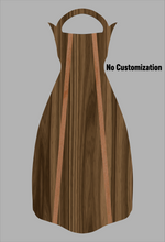 Load image into Gallery viewer, Wooden Jet Fin - Walnut - 1.1 Woodworks