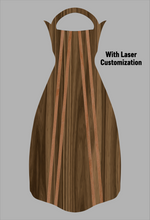 Load image into Gallery viewer, Wooden Jet Fin - Walnut - 1.1 Woodworks