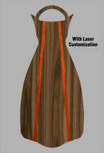 Load image into Gallery viewer, Wooden Jet Fin - Walnut - 1.1 Woodworks