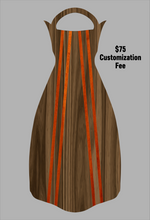 Load image into Gallery viewer, Wooden Jet Fin - Walnut - 1.1 Woodworks