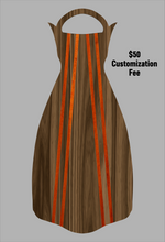 Load image into Gallery viewer, Wooden Jet Fin - Walnut - 1.1 Woodworks