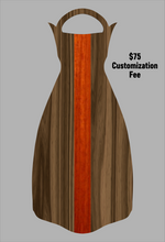 Load image into Gallery viewer, Wooden Jet Fin - Walnut - 1.1 Woodworks