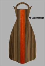 Load image into Gallery viewer, Wooden Jet Fin - Walnut - 1.1 Woodworks