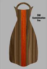 Load image into Gallery viewer, Wooden Jet Fin - Walnut - 1.1 Woodworks