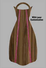 Load image into Gallery viewer, Wooden Jet Fin - Walnut - 1.1 Woodworks