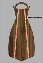 Load image into Gallery viewer, Wooden Jet Fin - Walnut - 1.1 Woodworks