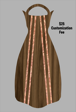 Load image into Gallery viewer, Wooden Jet Fin - Walnut - 1.1 Woodworks