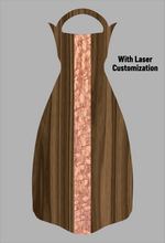 Load image into Gallery viewer, Wooden Jet Fin - Walnut - 1.1 Woodworks