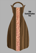 Load image into Gallery viewer, Wooden Jet Fin - Walnut - 1.1 Woodworks