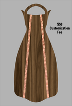 Load image into Gallery viewer, Wooden Jet Fin - Walnut - 1.1 Woodworks