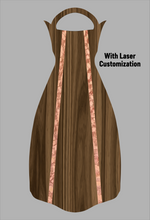 Load image into Gallery viewer, Wooden Jet Fin - Walnut - 1.1 Woodworks