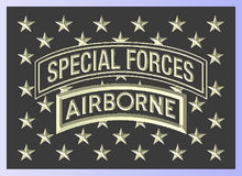 Load image into Gallery viewer, Wooden American Flag with an Army Tab Union - 1.1 Woodworks