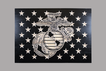 Load image into Gallery viewer, Wooden American Flag USMC Edition - 1.1 Woodworks