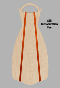 Wooden Jet Fin - Maple - 1.1 Woodworks