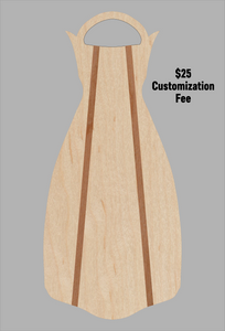 Wooden Jet Fin - Maple - 1.1 Woodworks