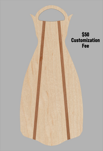 Wooden Jet Fin - Maple - 1.1 Woodworks