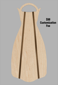 Wooden Jet Fin - Maple - 1.1 Woodworks