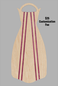 Wooden Jet Fin - Maple - 1.1 Woodworks