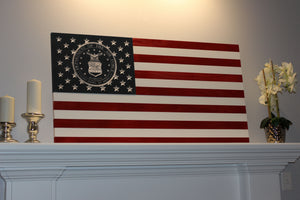 Wooden American Flag US Air Force Edition - 1.1 Woodworks