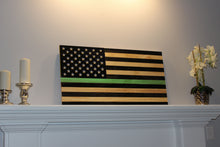 Load image into Gallery viewer, Wooden American Flag Thin Line Edition - 1.1 Woodworks

