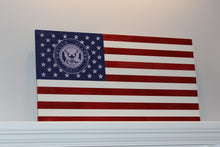 Load image into Gallery viewer, Wooden American Flag US Navy Edition - 1.1 Woodworks
