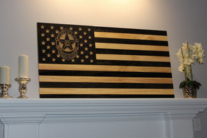 Wooden American Flag Custom Union Design - 1.1 Woodworks